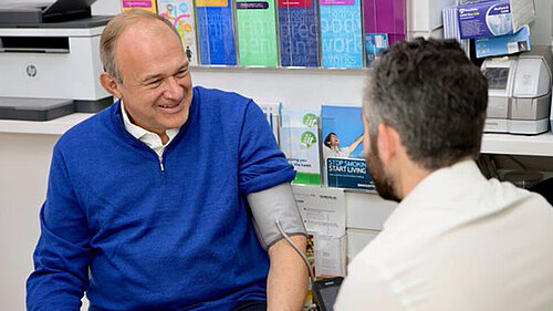 Liberal Democrat leader Ed Davey announcing the party's GP Guarantee