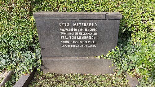 The gravestone of my Grandma's uncle in the Jewish cemetery in Aachen